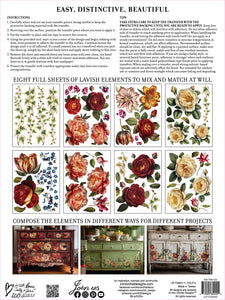 IOD Transfer Pad Collage De Fleurs