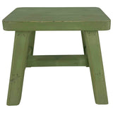 Farm stool in antique green