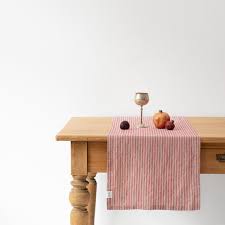 Table Runner Red Stripe