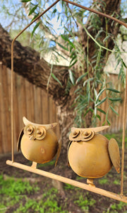 Rusty Hanging Owlettes