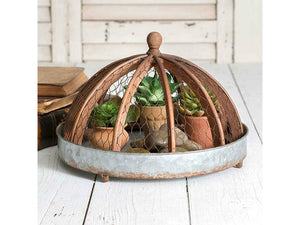 Farmhouse Cloche with tray